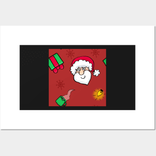 Christmas Doodles Posters and Art